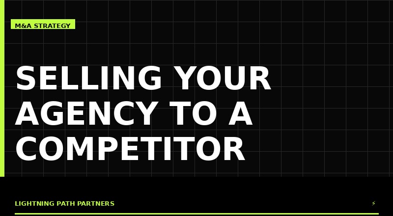 Marketing agency owner evaluating competitor acquisition offer