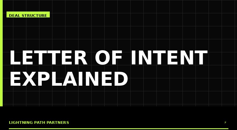 Agency founders reviewing letter of intent