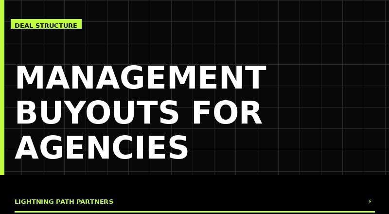 Management Buyouts for Marketing Agencies