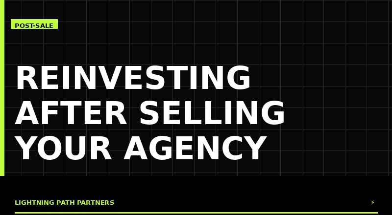 Reinvesting proceeds after agency sale