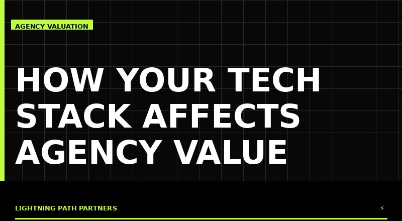 Agency technology stack evaluation for M&A valuation